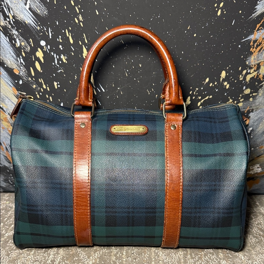 Polo by Ralph Lauren Tartan Blackwatch Boston with Leather Trim